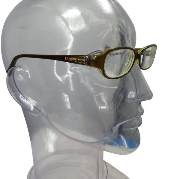 Michael Kors M2660 Green Plastic Eyeglass Frames 52-18-140 Olive Rectangle - Picture 5 of 11